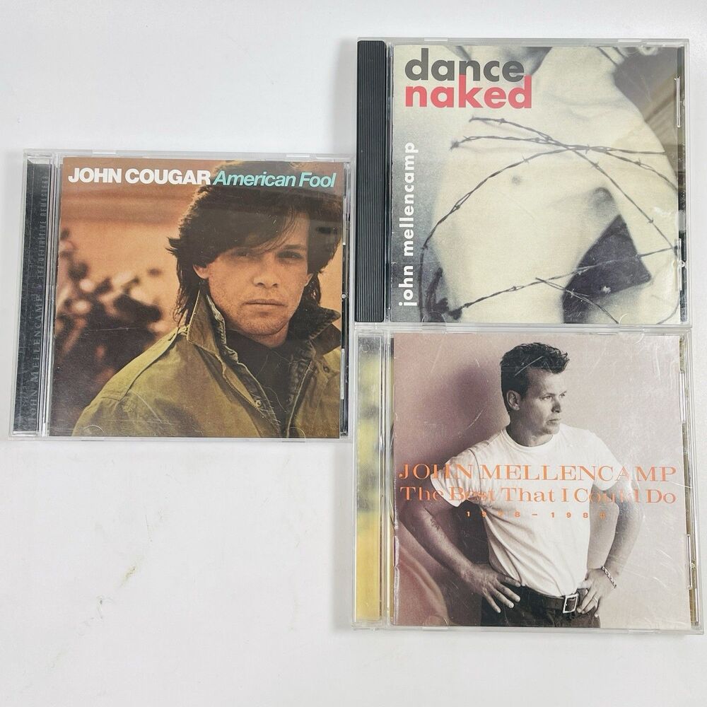 Lot of 3 John Mellencamp CDs Dance Naked American Fool Best That I Can Do Hits - Picture 1 of 8